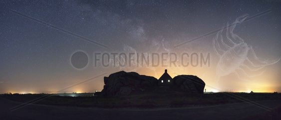 Sagittarius behind the Rock Meneham and Scorpio France