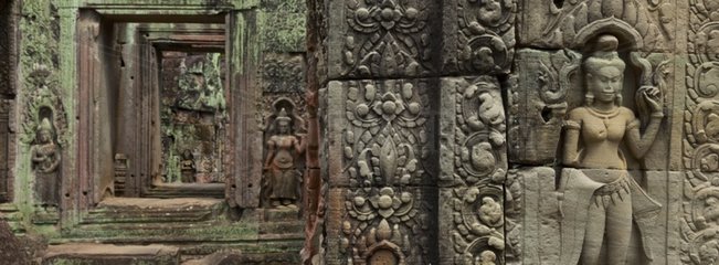 Preah Khan temple at Angkor in Cambodia