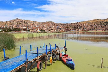 Dock on Lake Titicaca - Puno Peru