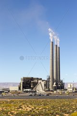 Navajo power plant in the desert Arizona USA