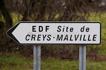 Panel of Nuclear Site Creys-Malville France