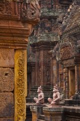 Banteay Srei temple at Angkor in Cambodia