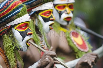 Tribal performers from the Anglimp District Waghi Province
