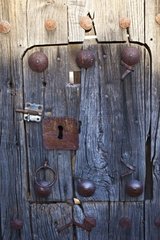 Door lock on Sierra de Aracena Andalusia Spain