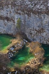 Lakes in winter Plitvice Lakes NP Croatia