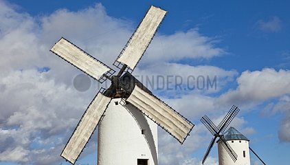 Windmill set canvas La Mancha Spain
