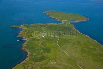 Aerial view of western Iceland