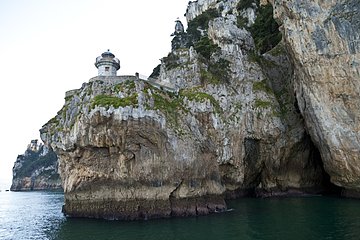 Faro del Caballo on the Cantabrian sea Cantabria Spain