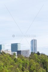 Forest and Towers of the European Centre of Luxembourg
