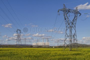 Central heat and power lines Lorraine France