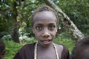 Portrait of girl - Tanna Island Vanuatu