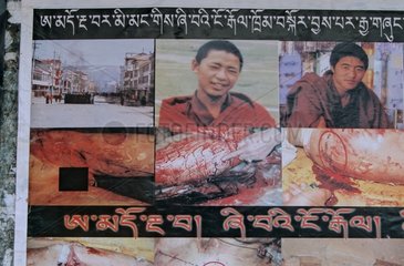Poster about chinese uprising in Tibet