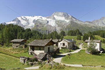 Classified Monal village and Mont Pourri Alpes France
