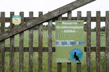 Bird sanctuary in Carolles in Manche France