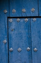 Old door detail at Pesquera de Ebro Spain