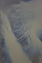 Melting of glaciers around Hoefn southeast of Iceland
