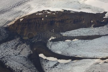 The Vatnajoekull glacier in southeast Iceland