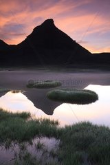 Sunrise on Lignin Lake Mercantour NP Alps France