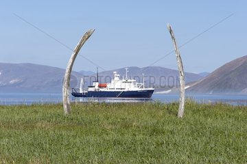 Boat and Whale Bone Alley - Chukotka Russia