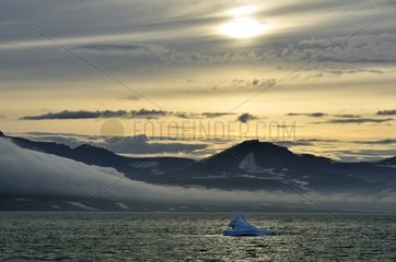 Sunset Carlsberg Fjord Greenland