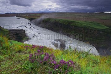 Gullfoss waterfall on the river Hvítá Iceland