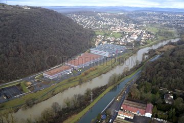 Industries at the foot of Mont Bart - Franche-Comté France