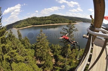 Bungee Jumping Lake Pierre Percee Vosges France