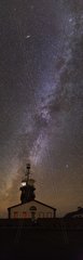 Semaphore of Pointe du Raz under the Milky Way