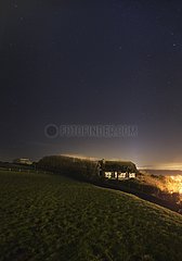 Half-timbered house under the stars Normandie