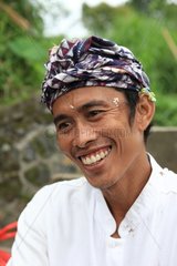 Portrait of a Man in a Hindu ceremony Bali