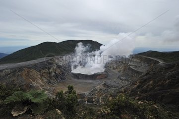 Crater of Poas Volcano activity Poas Volcano NP Costa Rica