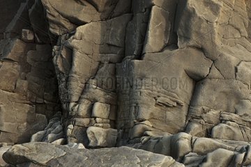 Eroded rocks in Quebec Canada