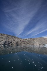 Landscape of Prince Christian Sound Greenland