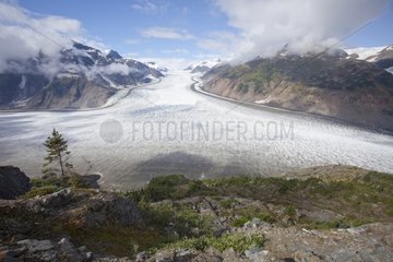 Salmon Glacier ice tongue in British Columbia Canada