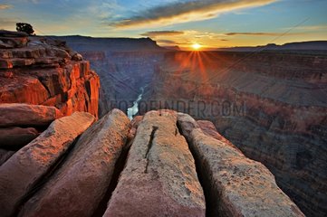 Sunrise over the Grand Canyon National Park USA