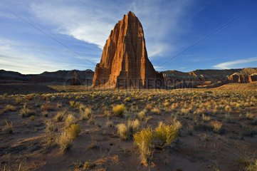 Temple of the Sun in Capitol Reef National Park USA