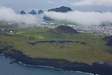 The Westman Islands south of Iceland