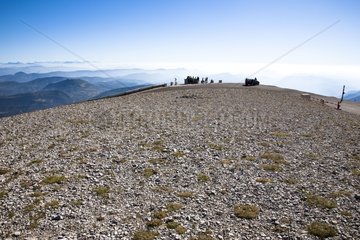 Summit of Mont Ventoux and the Alps Provence France