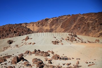 Volcanic landscape Teide National Park Tenerife Canary Islands