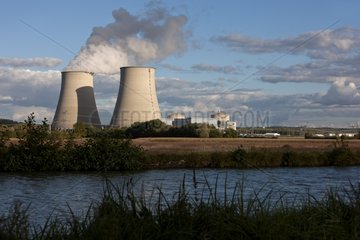 Belleville nuclear power plant on Loire river France