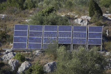 Photovoltaic panels in the Campag Aude France