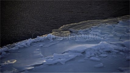 Ice along the Baffin Bay Canada