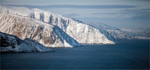 Meta Incognita Peninsula in the snow on Baffin Island Canada