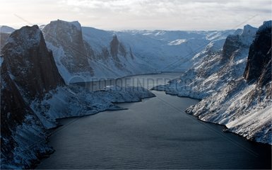 Fjord Meta Incognita Peninsula Baffin Island Canada