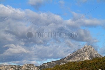 Mountain in the cloud Gorges du Verdon France
