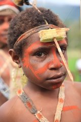Boy with body paint Papua New-Guinea