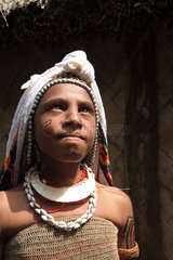 Young woman wearing wedding PapuaNew- Guinea