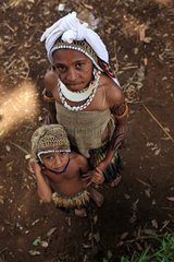 Children wearing wedding PapuaNew- Guinea
