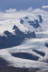 Tongue of the glacier Vatnajoekull Ice Cap Iceland