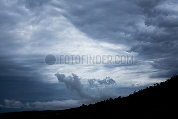 Cloudy sky in the Luberon - France